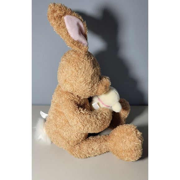 VHTF heads & tales by GUND #43557 Large Brown Bunny Rabbit Holding Sheep Plush‎ - Picture 4 of 12